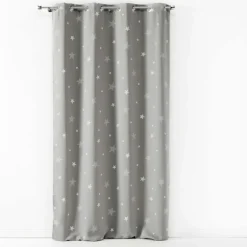 maxibazar Rideau 140 X 240 Cm Occultant Phosphorescent Night Gris