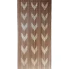 Rideau De Porte Bambou Imprimes Chevron 90X200Cm Taupe