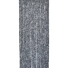 Rideau De Porte Chenille 90X210 Cm Chine Gris Noir