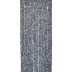 Rideau De Porte Chenille 90X210 Cm Chine Gris Noir