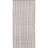 Rideau De Porte Corde Tressee 90X200Cm Beige Marron Ecru