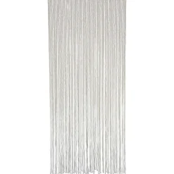 Rideau De Porte Coton Ficelle Tressee 90X200Cm Ecru