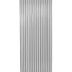 Rideau De Porte Plastique 90X220Cm Gris Blanc