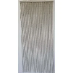 Rideau De Porte Stick Bambou 90 X 200 Cm Taupe