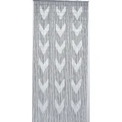 Rideau De Porte Sticks Bambou Imp Chevron 90X200 Cm Gris