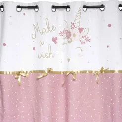 Atmosphera Rideau Licorne Ruban 140X260Cm