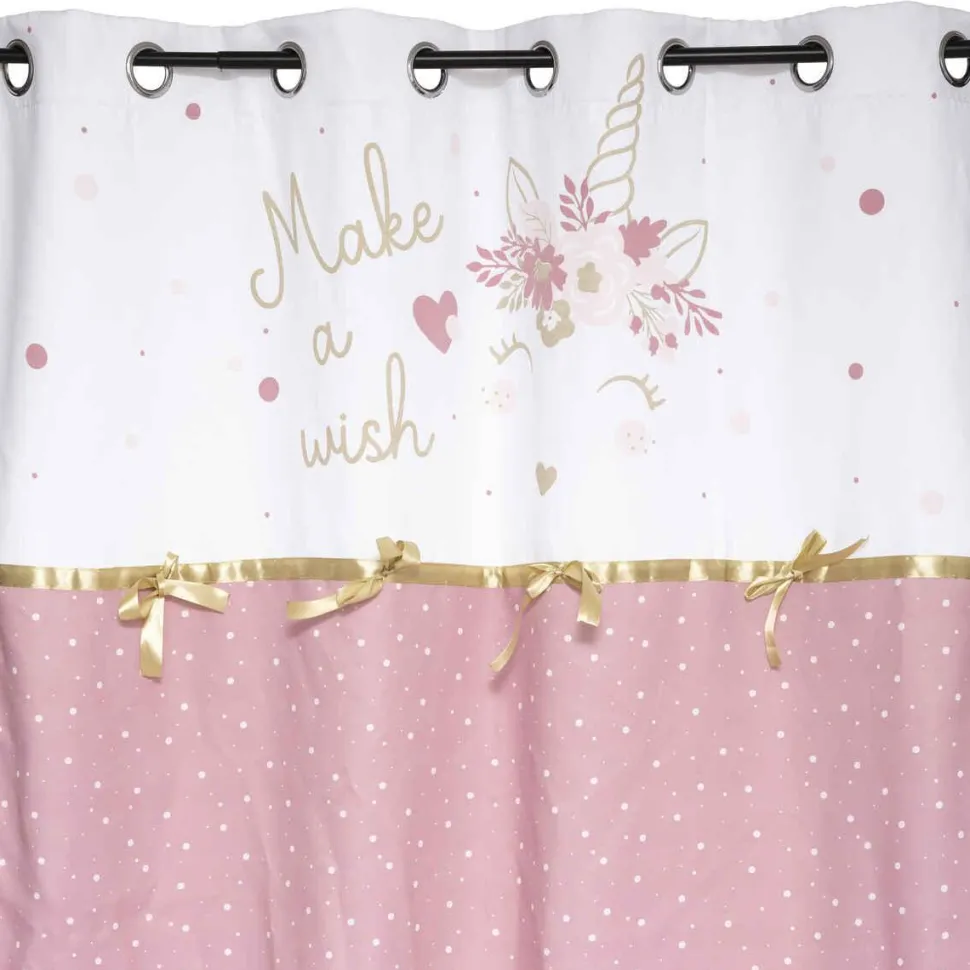 Atmosphera Rideau Licorne Ruban 140X260Cm