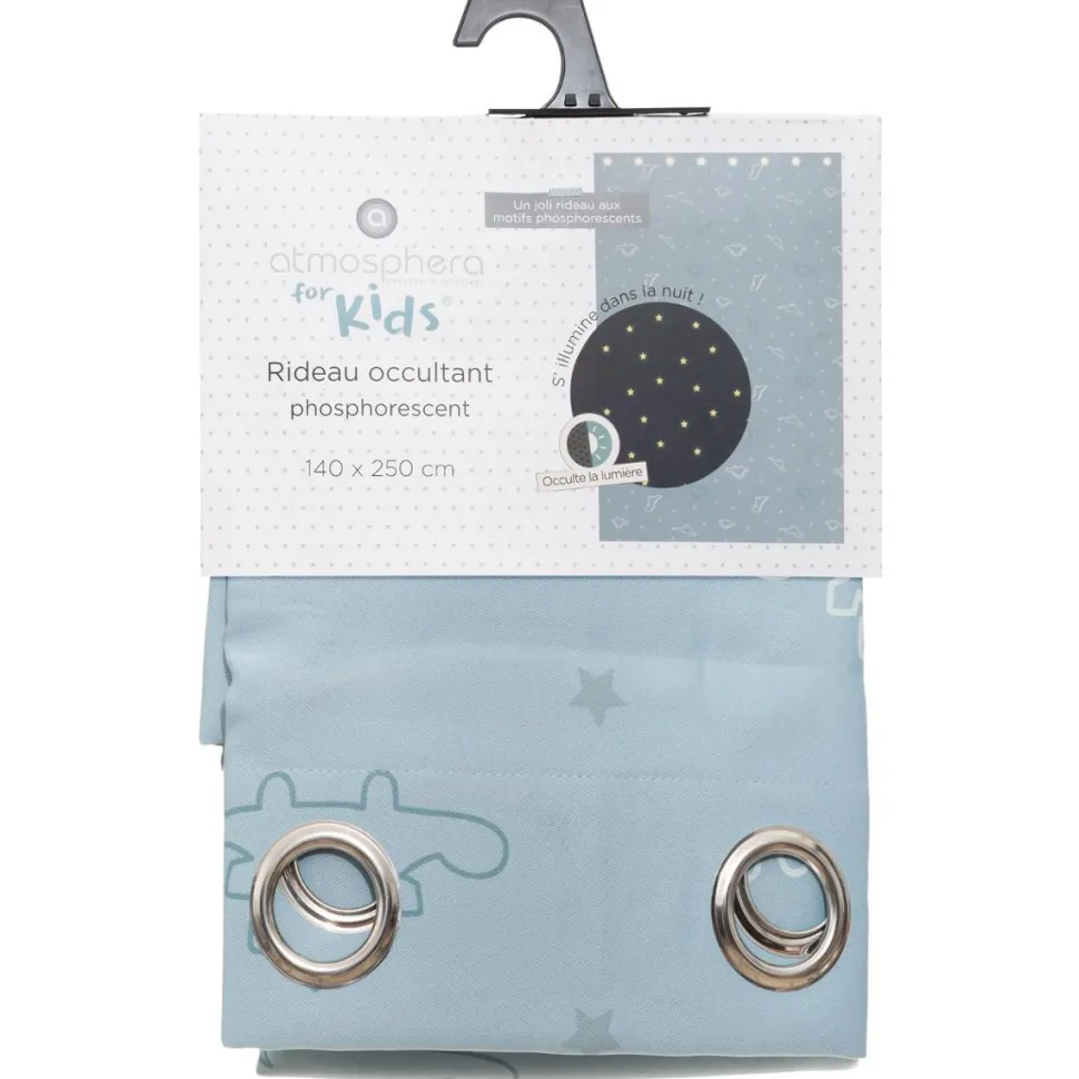 Atmosphera Rideau Occultant Glow Dino 140X250Cm