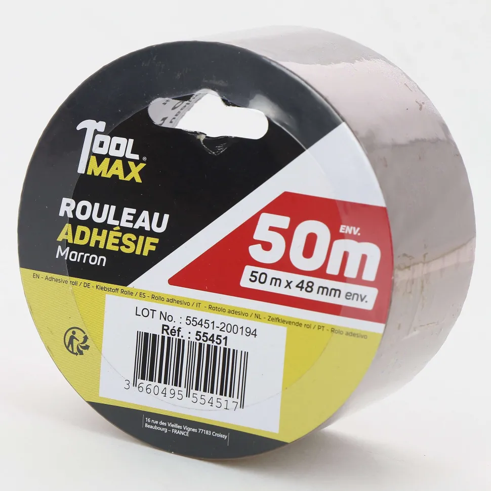 Rouleau Adhesif 50M Marron
