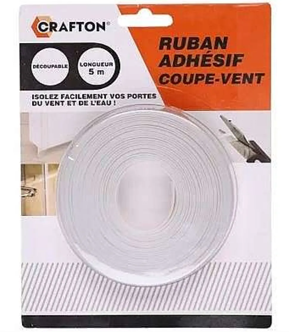 Ruban Adhesif Coupe Vent Bas De Porte 5M