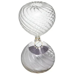 maxibazar Sablier Pompon Night H.18.5Cm