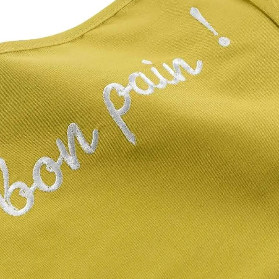 maxibazar Sac A Pain 28X70 Cm Coton Cuistot Jaune