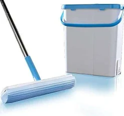 Seau Essoreur Balai Eponge Moppy Duo