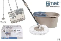 Seau Essoreur Et Mop Grege Bleu