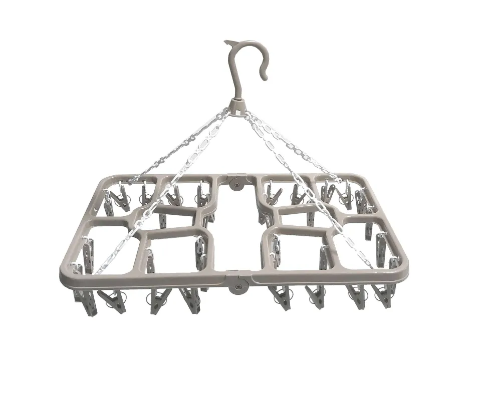 Sechoir Rectangle Avec 36 Pinces A Linge