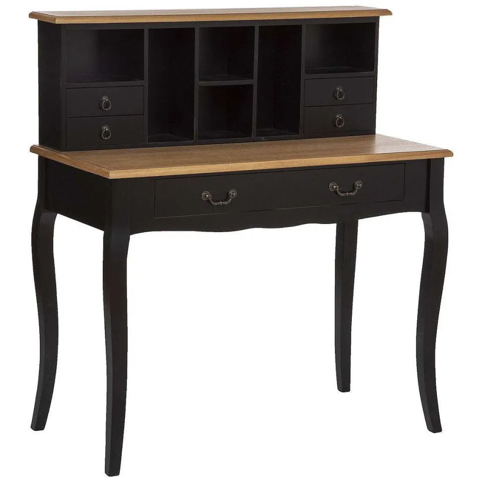 Secretaire 5 Tiroirs Chrysa Noir