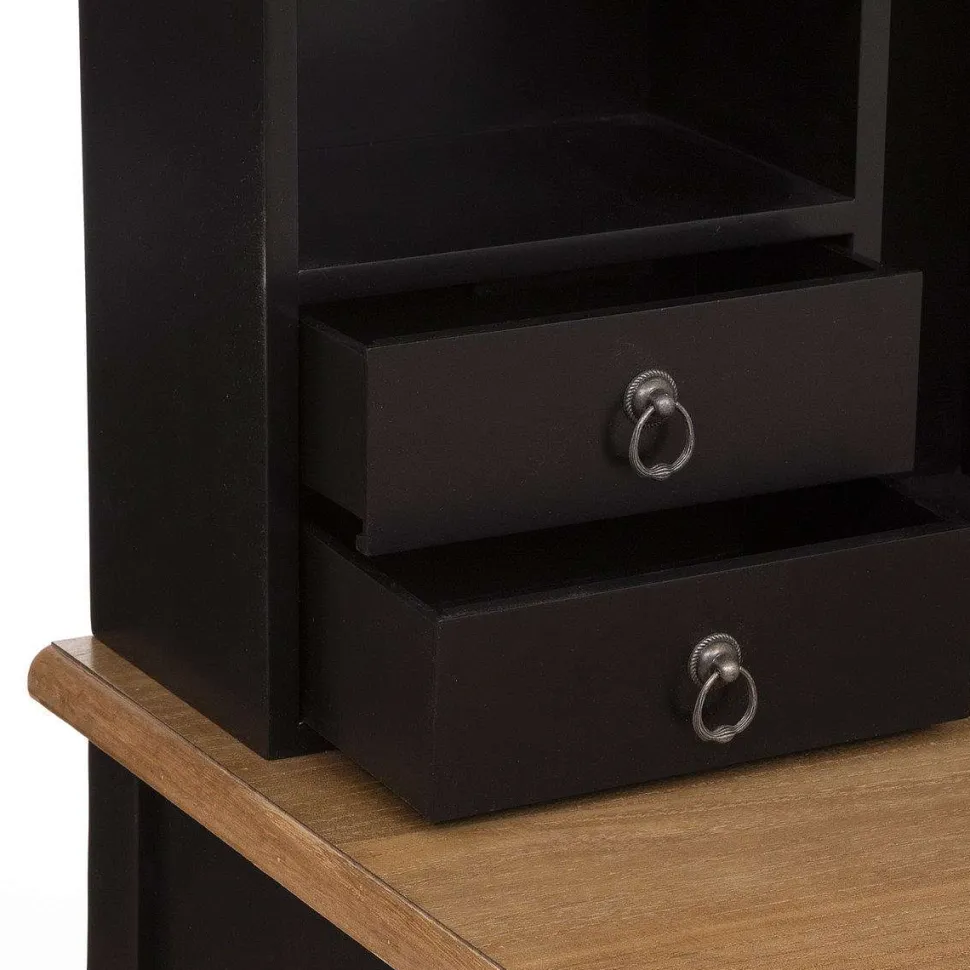 Secretaire 5 Tiroirs Chrysa Noir