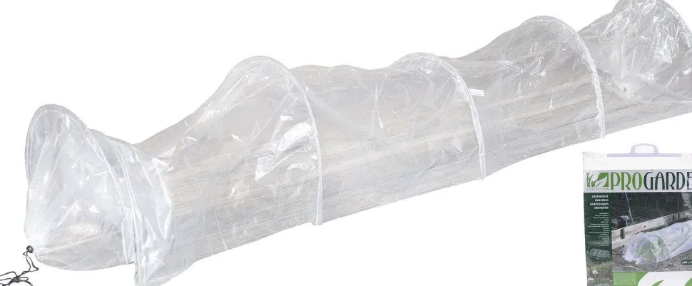 Serre Tunnel 300X45X45Cm Avec 6 Mats Galvanises