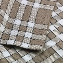 maxibazar Serviettes De Table 3 45X45 Cm Coton Tisse Traditio Taupe