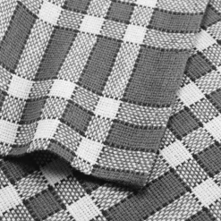 maxibazar Serviettes Table 3 45X45Cm Coton Tisse Traditio Anthracite