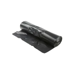 Set 10 Sacs Poubelle 50L Plastique Liens Coulissants Noir