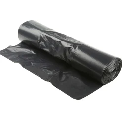 Set 10 Sacs Poubelle 130L Plastique Liens Coulissants Noir