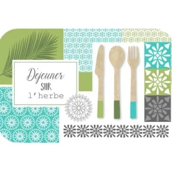 maxibazar Set De Table 28.5X44 Cm Opaque Champetre