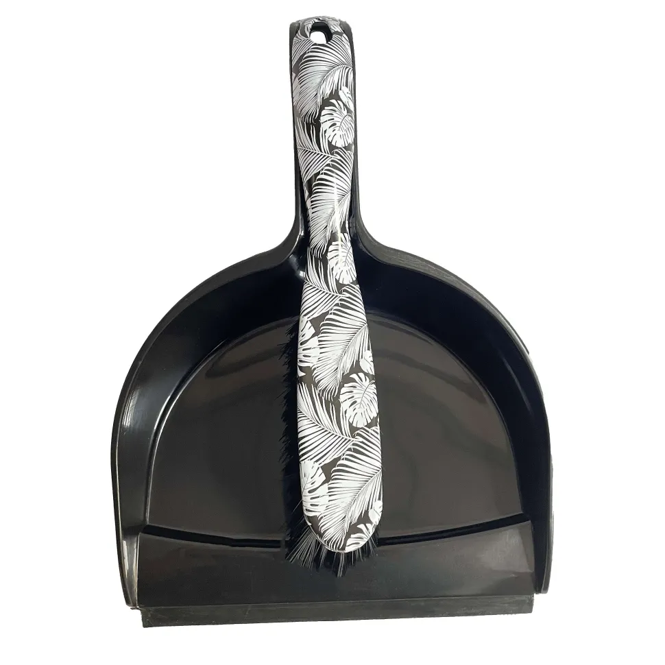 Set Pelle Et Balayette Décor Feuillage