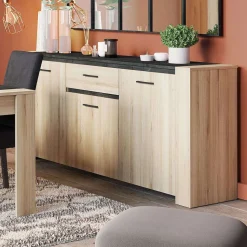 Sheffield Enfilade 3Portes 1Tiroir Chene Kronberg