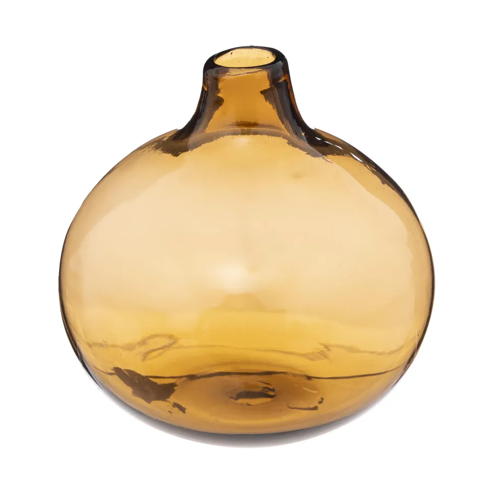 maxibazar Soliflore Verre Ambre D.12Cm