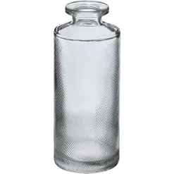 maxibazar Soliflore Verre Strie Vert X3 Pieces