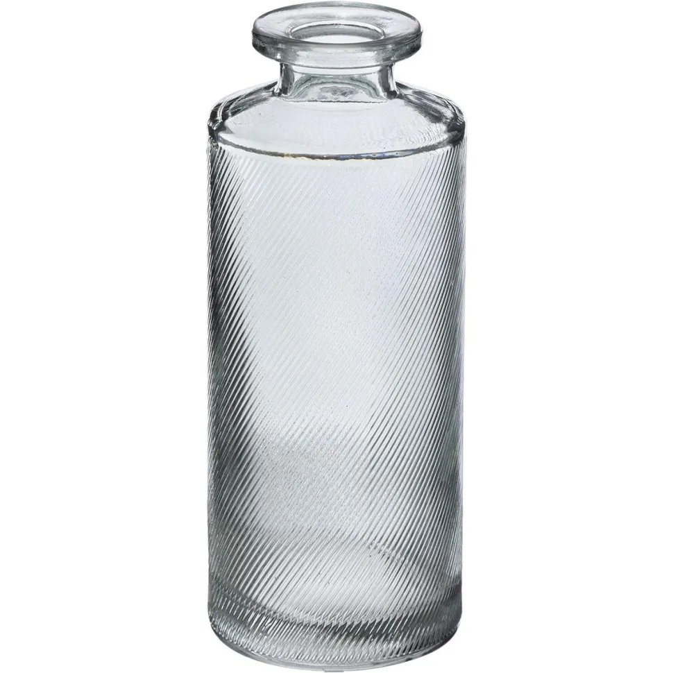 maxibazar Soliflore Verre Strie Vert X3 Pieces