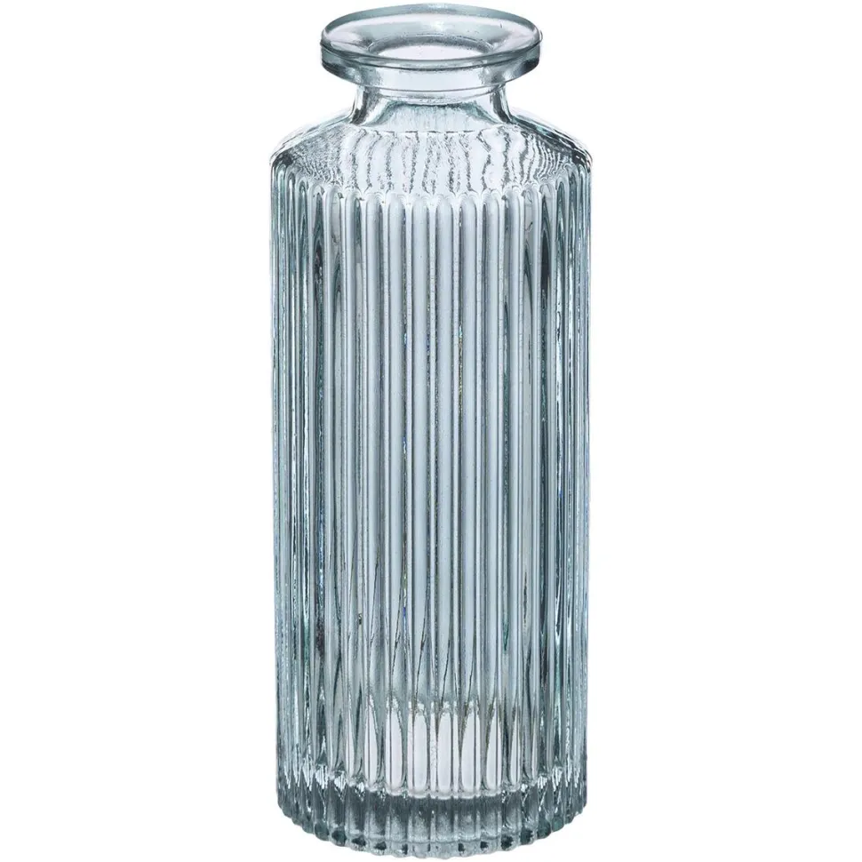 maxibazar Soliflore Verre Strie Vert X3 Pieces