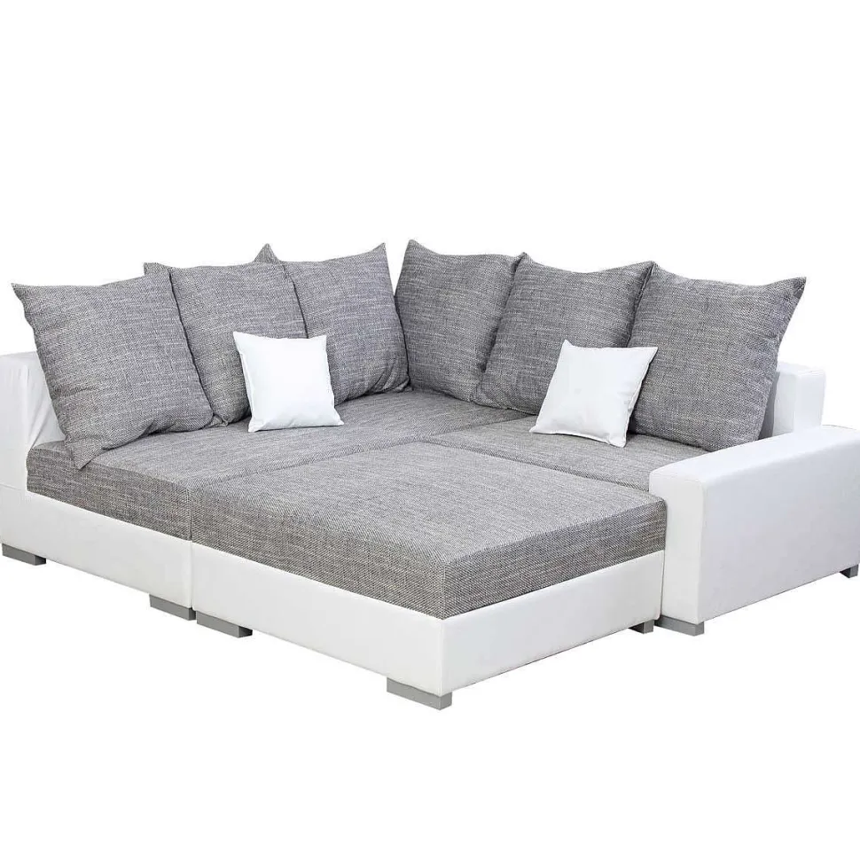 Sonia Ag Conv Tissu Gris Lawa5 Pvc Blanc