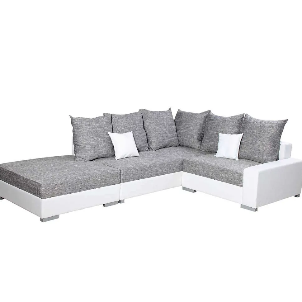 Sonia Ag Conv Tissu Gris Lawa5 Pvc Blanc