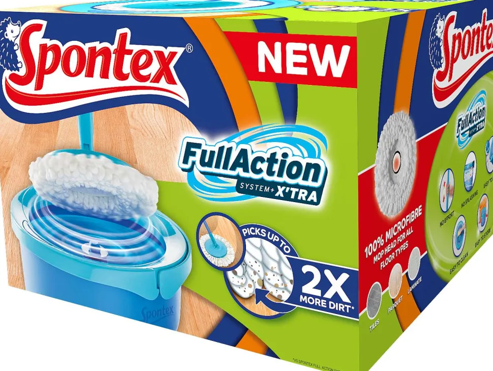 Spontex Kit Balai Full Action Xtra Avec 1 Recharge