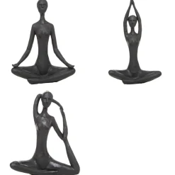 maxibazar Statuette Femme Resine Yoga H.18Cm