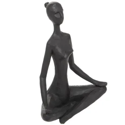 maxibazar Statuette Femme Resine Yoga H.18Cm