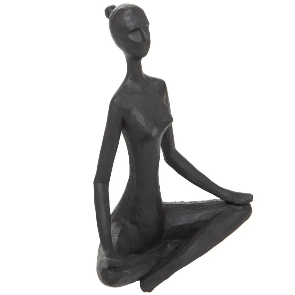 maxibazar Statuette Femme Resine Yoga H.18Cm