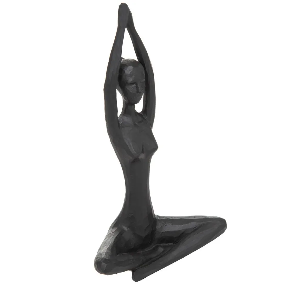 maxibazar Statuette Femme Resine Yoga H.18Cm