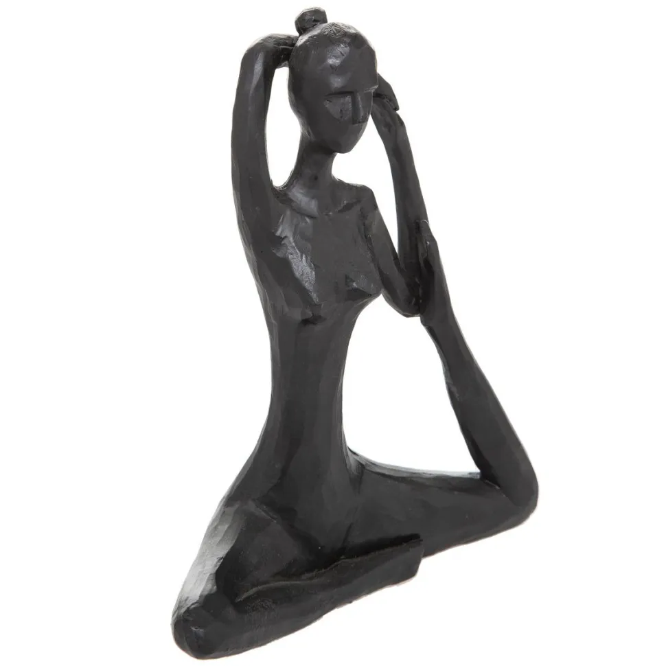 maxibazar Statuette Femme Resine Yoga H.18Cm