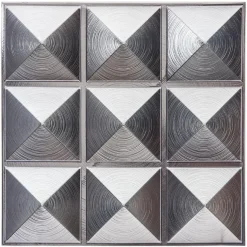 Atmosphera Sticker Carreaux Argent X6 Pieces