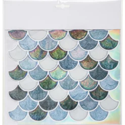 Atmosphera Sticker Carreaux Vague Bleu 25X25Cm