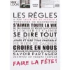 Atmosphera Stickers Texte Regles 30X40Cm