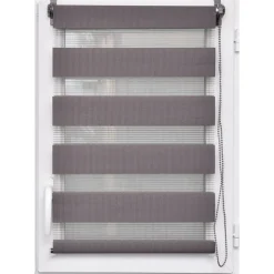 maxibazar Store Enrouleur Lumiere Nuit 150X180Cm Gris Beton