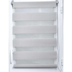 maxibazar Store Enrouleur Lumiere Nuit 120X180Cm Gris Clair