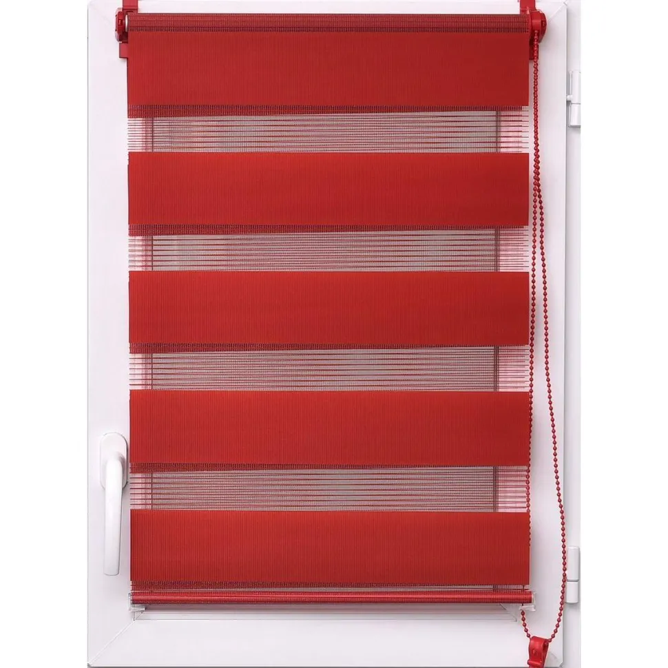 maxibazar Store Enrouleur Lumiere Nuit 120X180Cm Rouge Piment