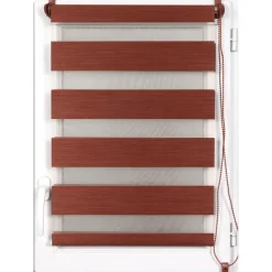 maxibazar Store Enrouleur Lumiere Nuit 120X180Cm Chine Terracotta