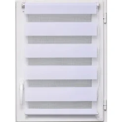 maxibazar Store Enrouleur Lumiere Nuit 150X180Cm Blanc