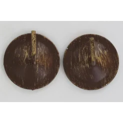 maxibazar Supports Adhesifs Metal Rouille X2 Pieces